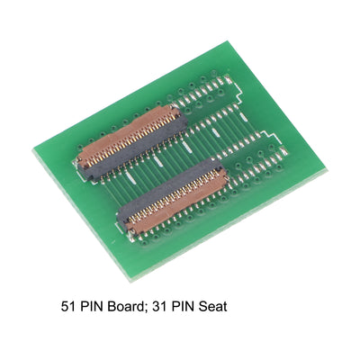 Harfington Uxcell 0.3mm Pitch 31 Pin Verlängerungsstecker Adapter für LCD FFC FPC Kabel ZIP HDD