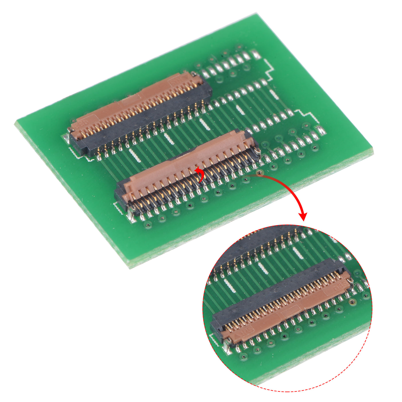 uxcell Uxcell 0.3mm Pitch 33 Pin Verlängerungsstecker Adapter für LCD FFC FPC Kabel ZIP HDD