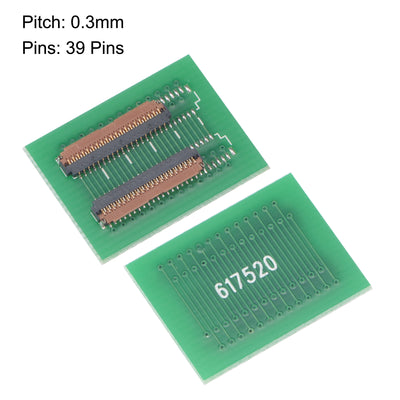 Harfington Uxcell 0.3mm Pitch 39 Pin Verlängerungsstecker Adapter für LCD FFC FPC Kabel ZIP HDD