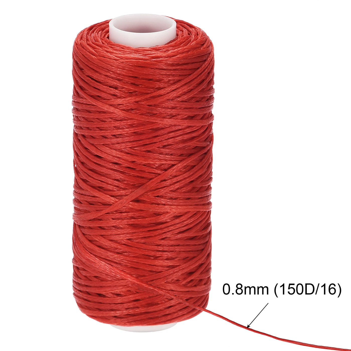 uxcell Uxcell 4Stk Gewachst Leder Nähfaden Satz Flache Polyester Nähgarn für Handnähen 55 Yard 150D/0,8mm (Helle Farben)