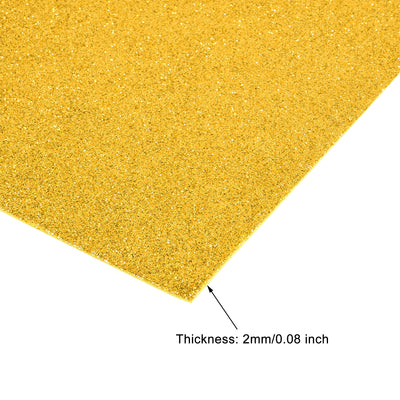 Harfington Glitter EVA Foam Sheets Thick No Back Adhesive for Crafts DIY