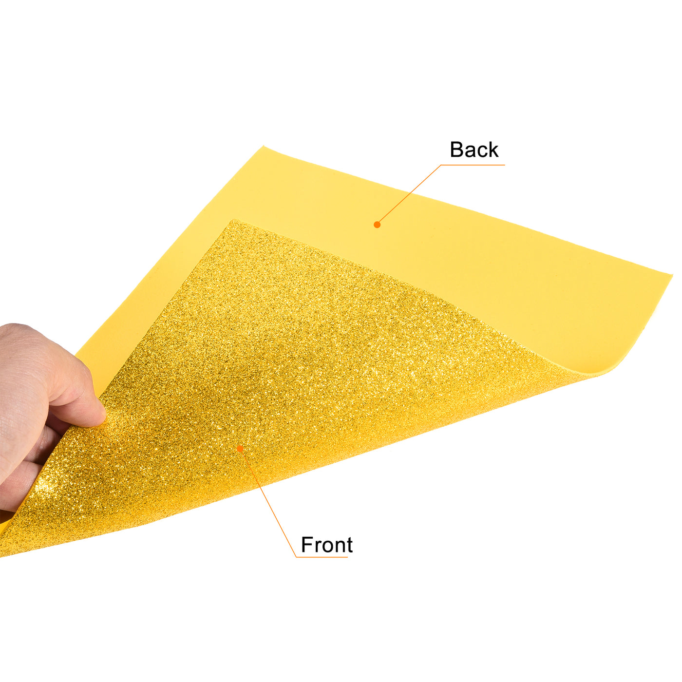 Harfington Glitter EVA Foam Sheets Thick No Back Adhesive for Crafts DIY