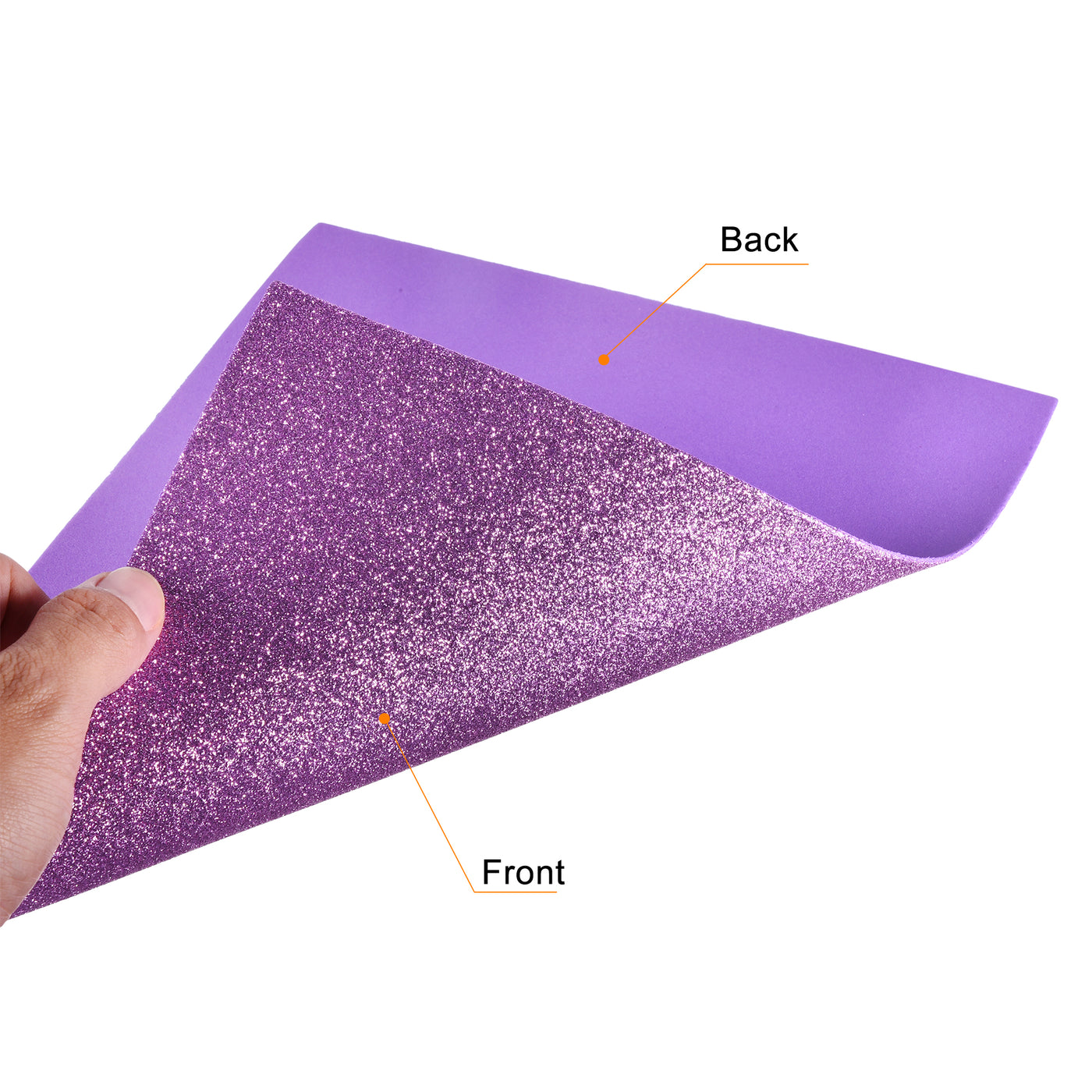 Harfington Glitter EVA Foam Sheets Thick No Back Adhesive for Crafts DIY