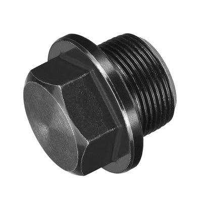 Harfington Uxcell Outer Hex Head Socket Pipe Fitting Plug M20x1.5 Male Thread Carbon Steel 4Pcs for Terminate Pipe Ends