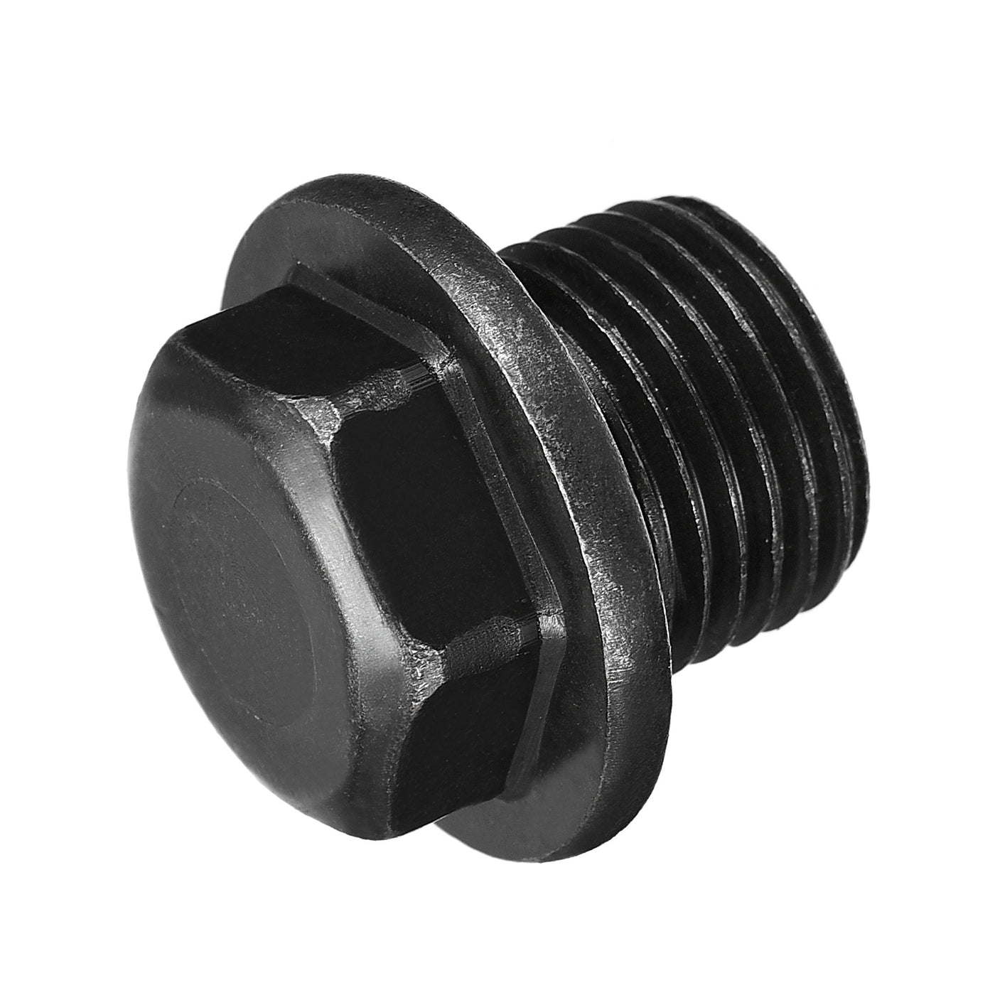 Uxcell Uxcell Outer Hex Head Socket Pipe Fitting Plug M33x1.5 Male Thread Carbon Steel 2Pcs for Terminate Pipe Ends