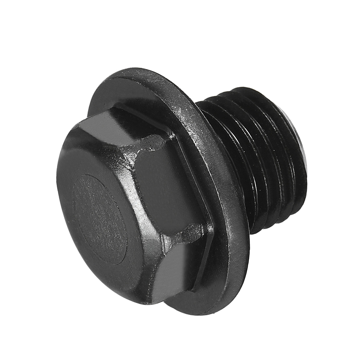 Uxcell Uxcell Outer Hex Head Socket Pipe Fitting Plug M33x1.5 Male Thread Carbon Steel 2Pcs for Terminate Pipe Ends