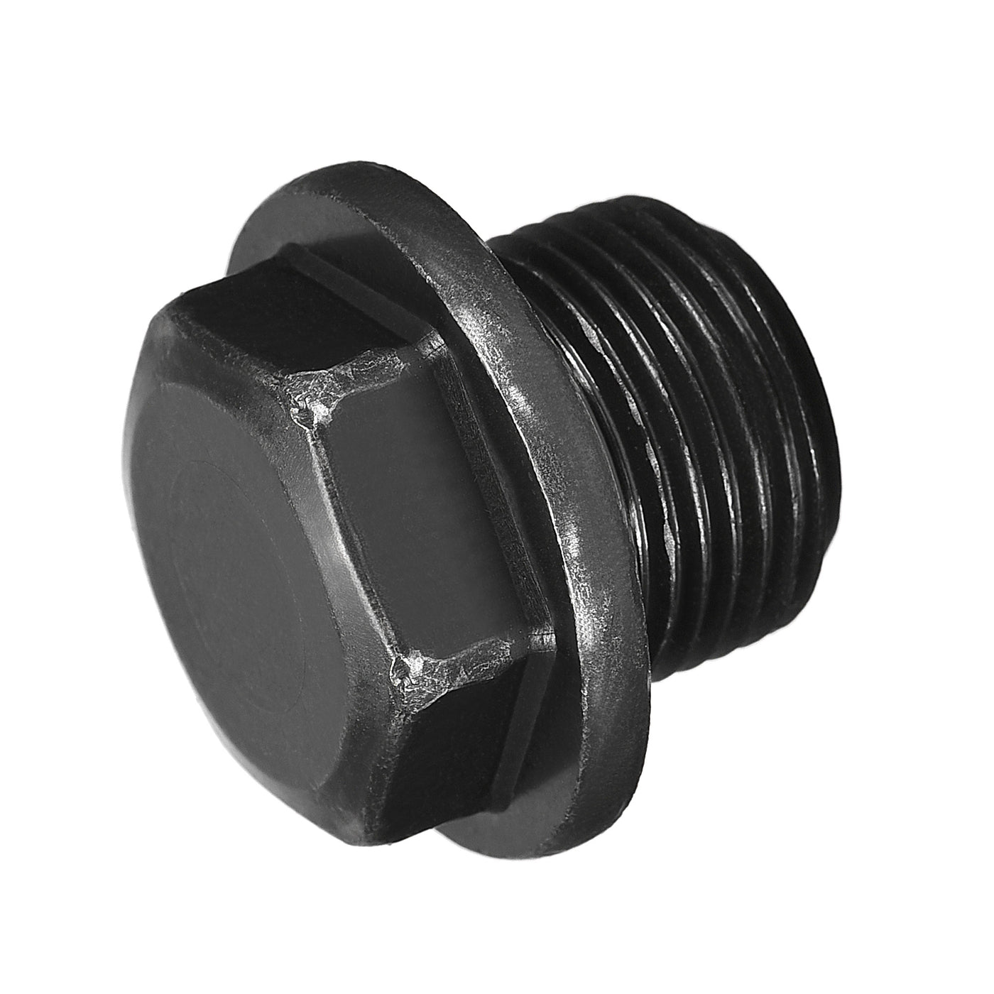 Uxcell Uxcell Outer Hex Head Socket Pipe Fitting Plug M33x2 Male Thread Carbon Steel for Terminate Pipe Ends