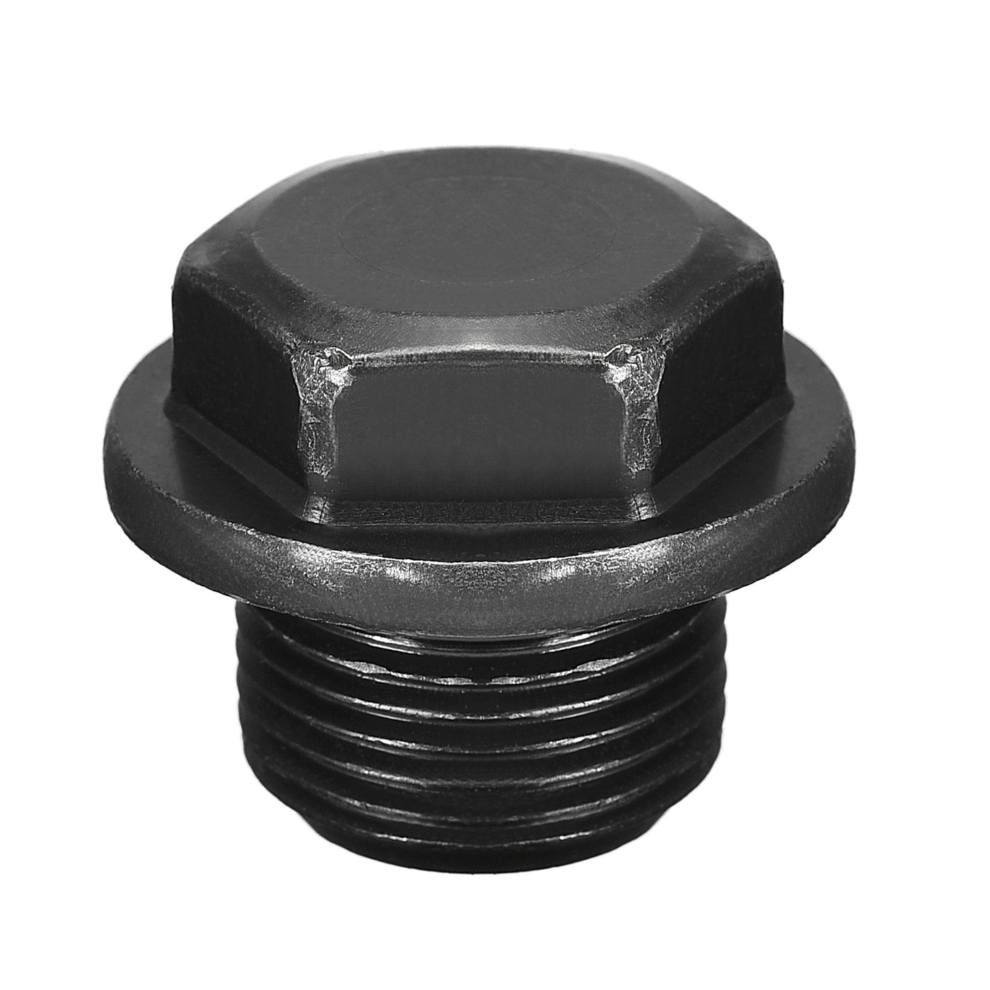 Uxcell Uxcell Outer Hex Head Socket Pipe Fitting Plug M33x2 Male Thread Carbon Steel for Terminate Pipe Ends