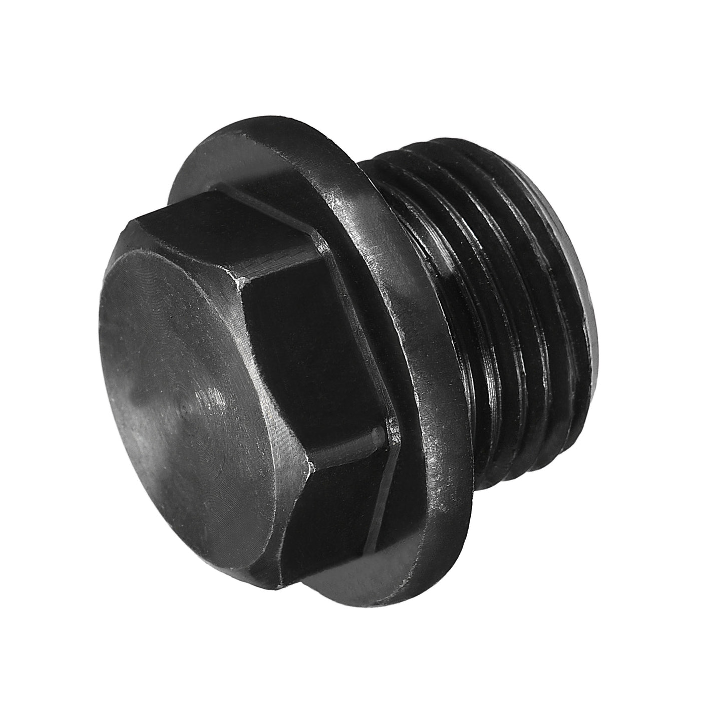 Uxcell Uxcell Outer Hex Head Socket Pipe Fitting Plug M33x2 Male Thread Carbon Steel for Terminate Pipe Ends