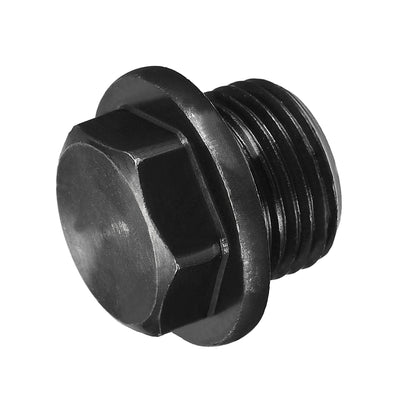 Harfington Uxcell Outer Hex Head Socket Pipe Fitting Plug M33x2 Male Thread Carbon Steel for Terminate Pipe Ends