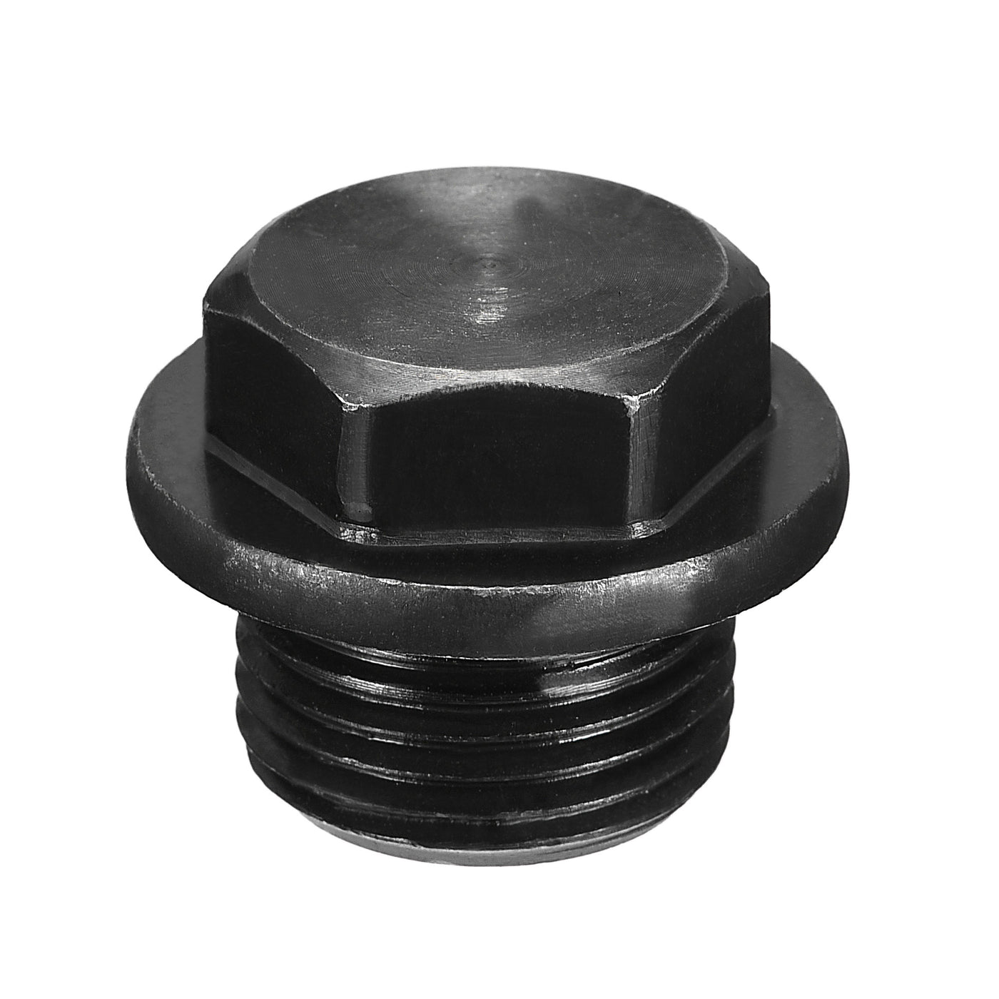 Uxcell Uxcell Outer Hex Head Socket Pipe Fitting Plug M33x2 Male Thread Carbon Steel for Terminate Pipe Ends