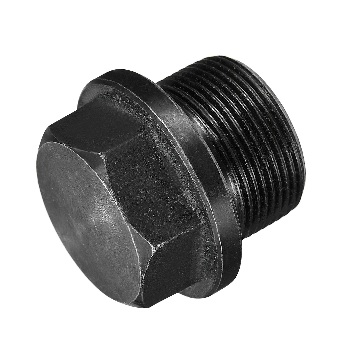 Uxcell Uxcell Outer Hex Head Socket Pipe Fitting Plug M33x2 Male Thread Carbon Steel for Terminate Pipe Ends