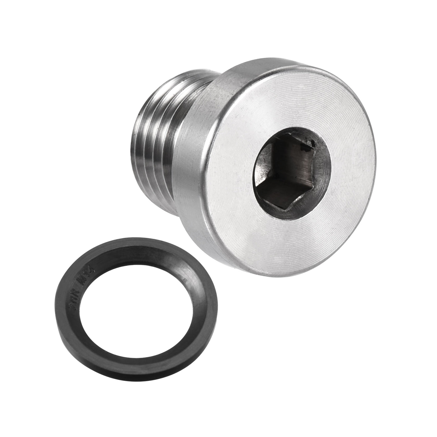 uxcell Uxcell Stainless Steel Inner Hex Head Pipe Plug with Seal Ring