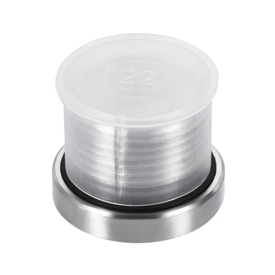 Harfington Uxcell Stainless Steel Inner Hex Head Pipe Plug with Seal Ring