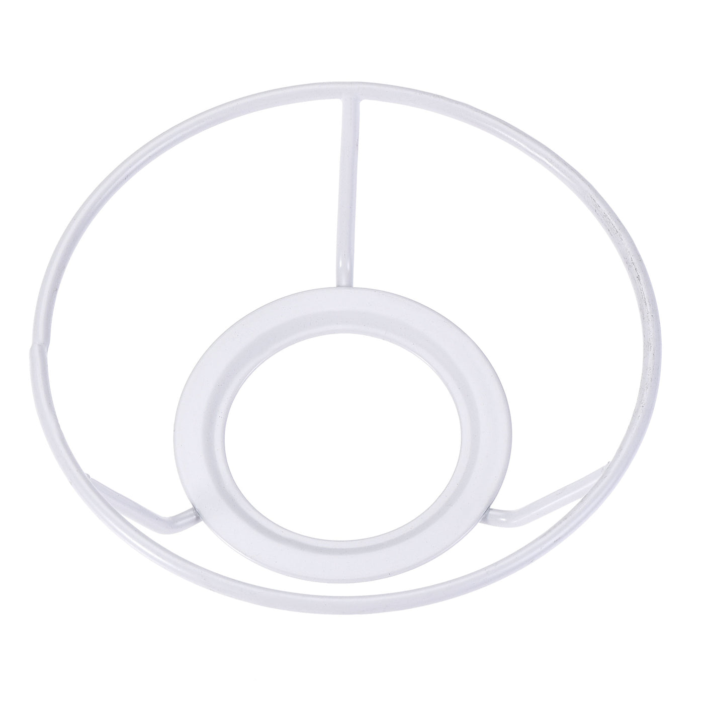 uxcell Uxcell Lamp Shade Ring, 110mm Dia. Lampshade Holder Frame Ring for E26/E27 Lamp Socket, Baked Coating Iron 1 Set