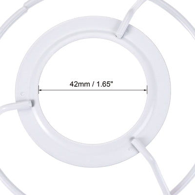 Harfington Uxcell Lamp Shade Ring, 120mm Dia. Lampshade Holder Frame Ring for E26/E27 Lamp Socket, Baked Coating Iron 2 Set