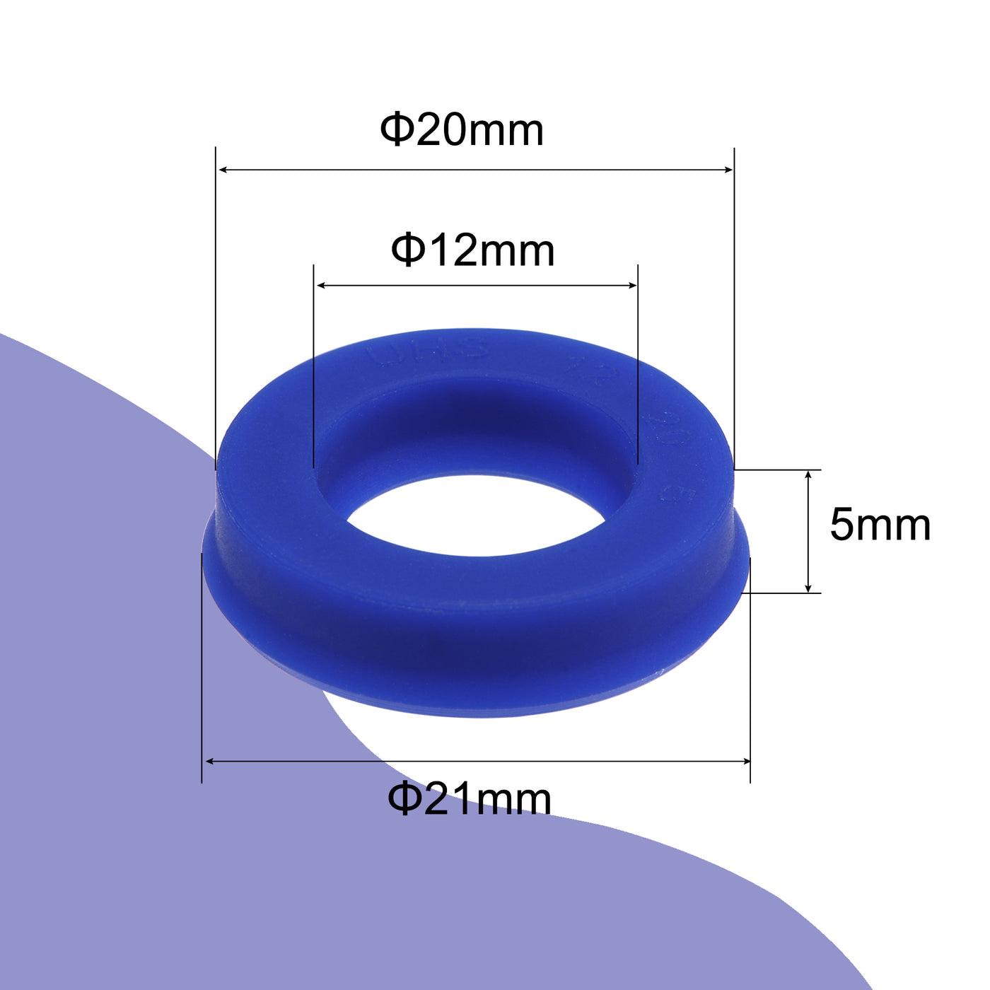 uxcell Uxcell UHS Radial Shaft Seals Width PU Oil Seals