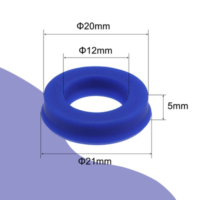 Harfington Uxcell UHS Radial Shaft Seals Width PU Oil Seals