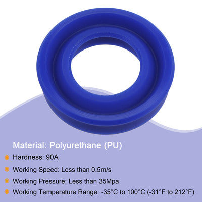 Harfington Uxcell UHS Radial Shaft Seals Width PU Oil Seals