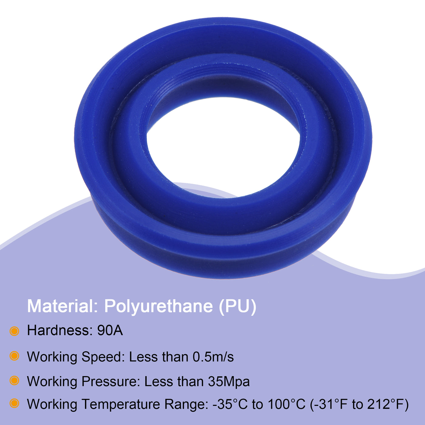 uxcell Uxcell UHS Radial Shaft Seals Width PU Oil Seals