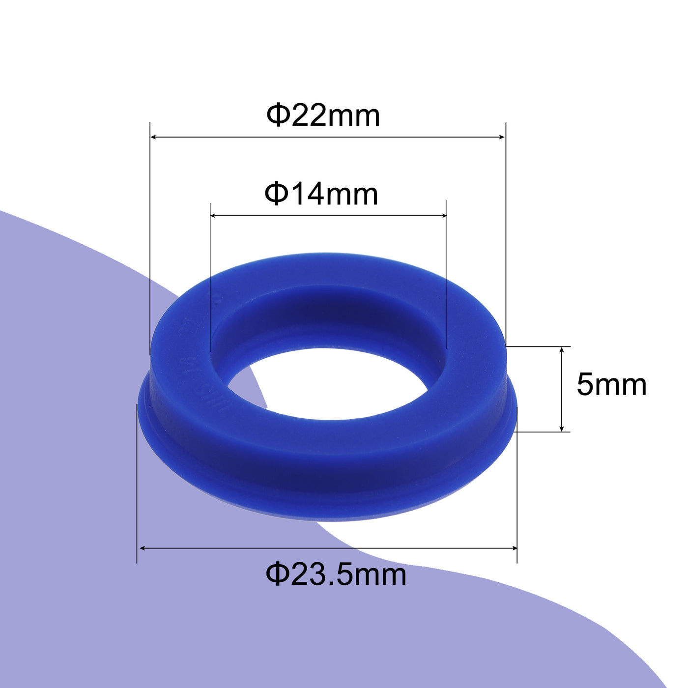 uxcell Uxcell UHS Radial Shaft Seals Width PU Oil Seals