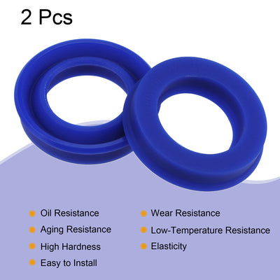 Harfington Uxcell UHS Radial Shaft Seals Width PU Oil Seals