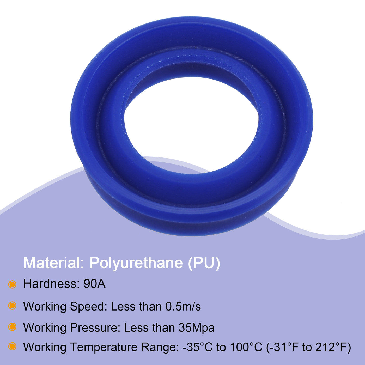 uxcell Uxcell UHS Radial Shaft Seals Width PU Oil Seals