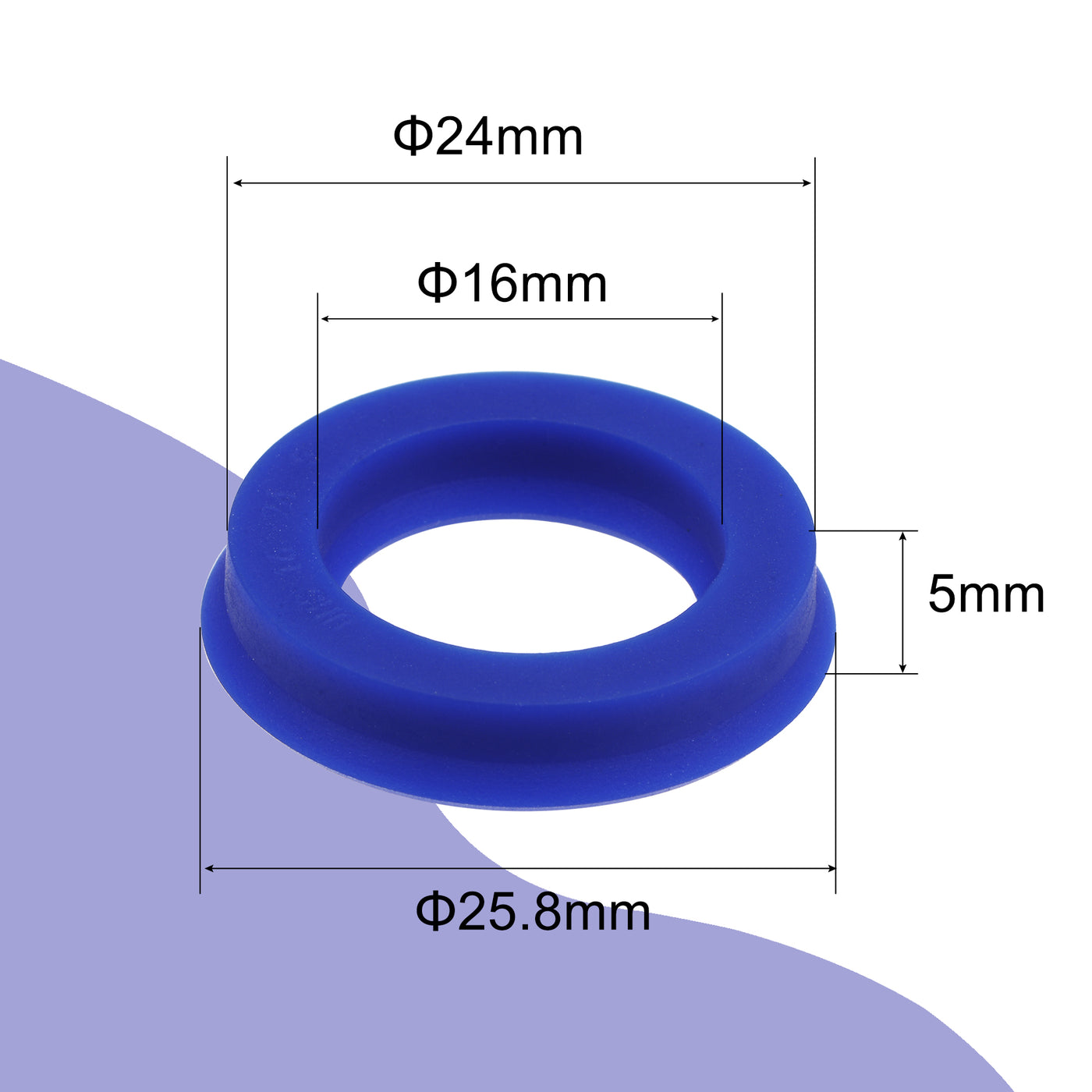 uxcell Uxcell UHS Radial Shaft Seals Width PU Oil Seals