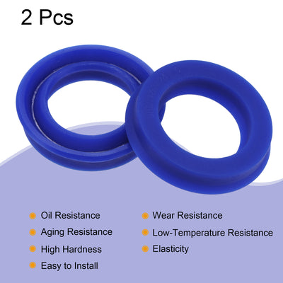 Harfington Uxcell UHS Radial Shaft Seals Width PU Oil Seals