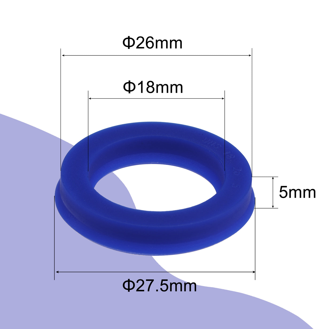 uxcell Uxcell UHS Radial Shaft Seals Width PU Oil Seals