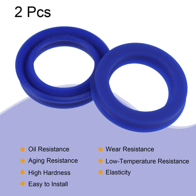 Harfington Uxcell UHS Radial Shaft Seals Width PU Oil Seals