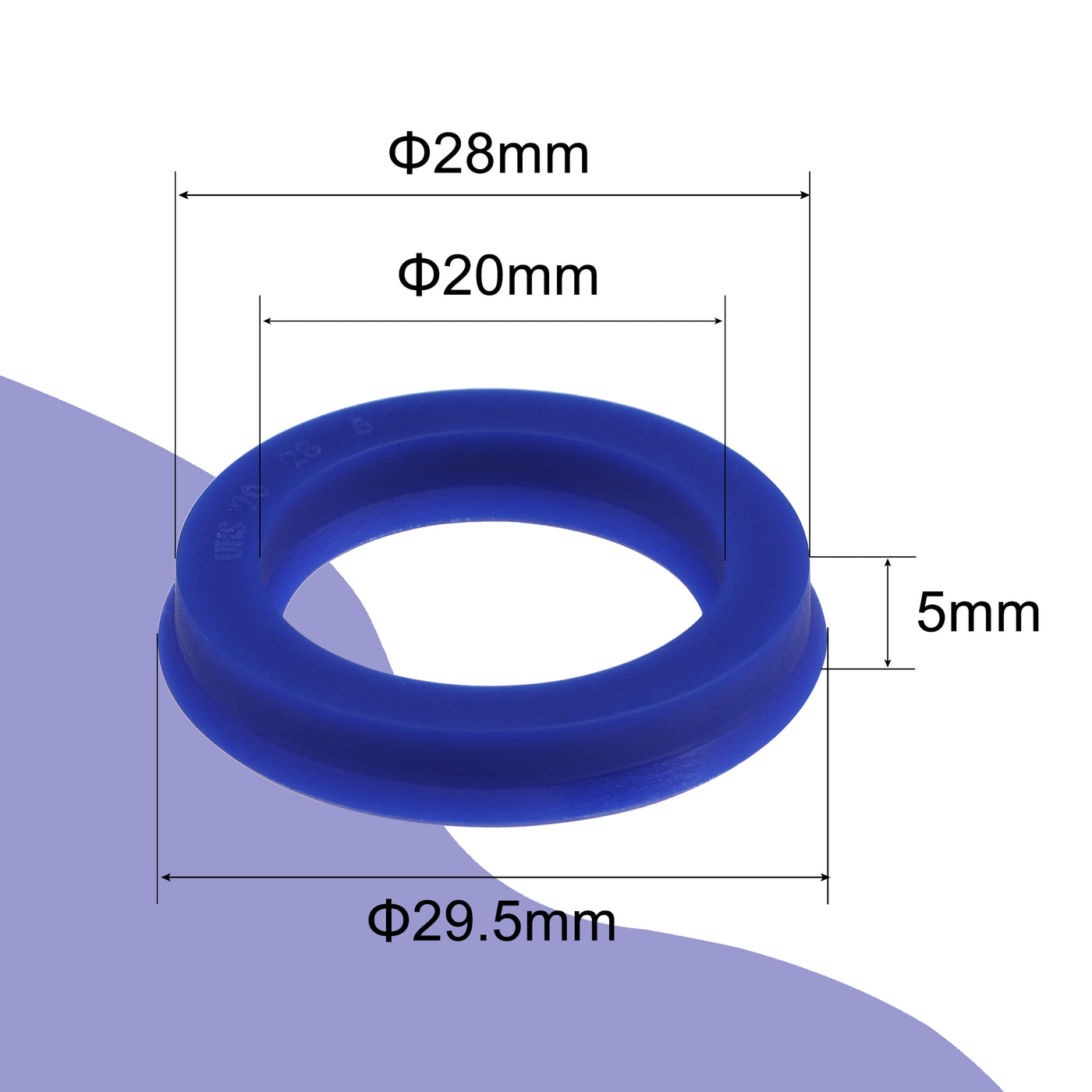 uxcell Uxcell UHS Radial Shaft Seals Width PU Oil Seals