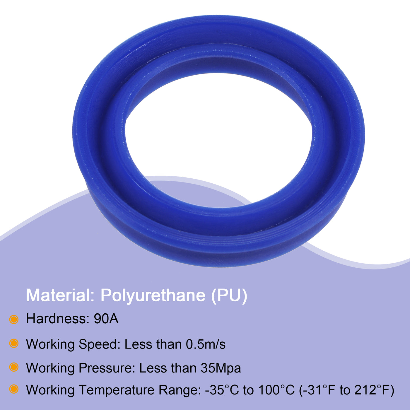 uxcell Uxcell UHS Radial Shaft Seals Width PU Oil Seals