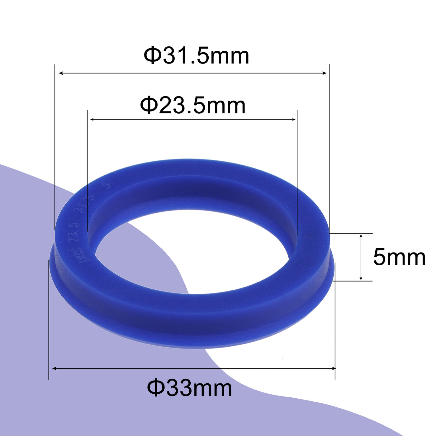 uxcell Uxcell UHS Radial Shaft Seals Width PU Oil Seals