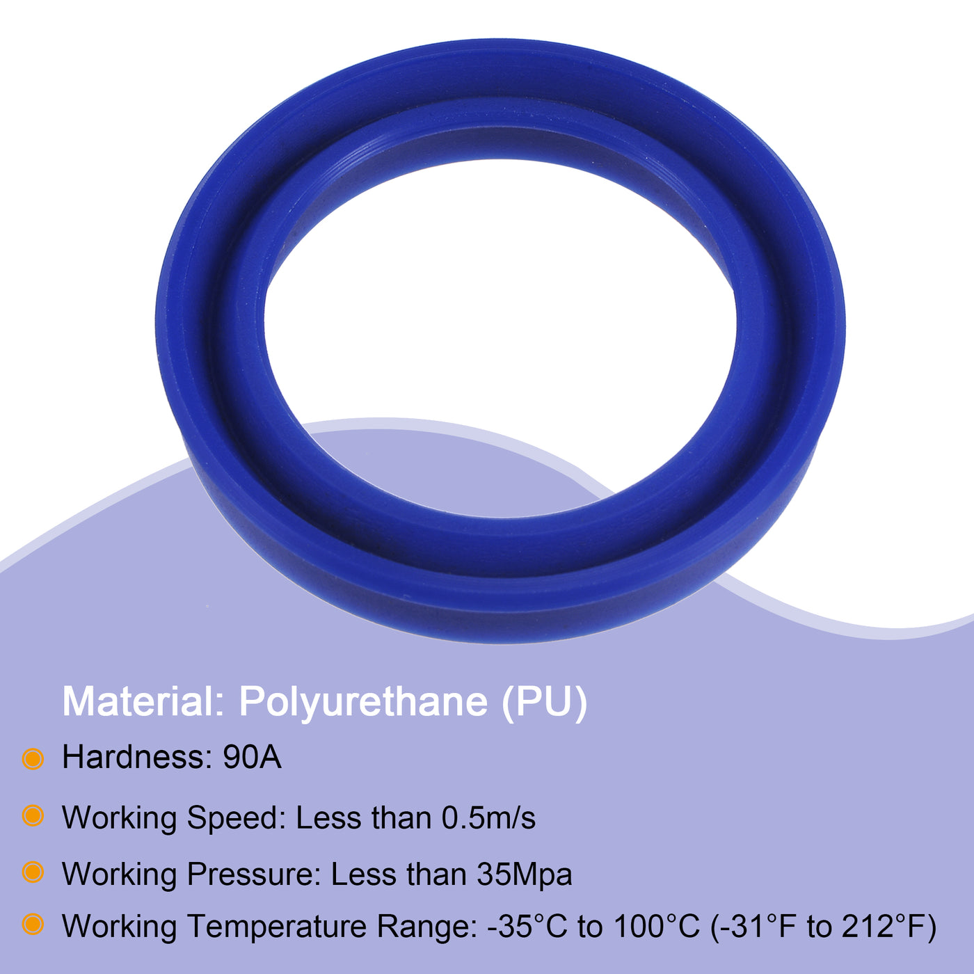 uxcell Uxcell UHS Radial Shaft Seals Width PU Oil Seals