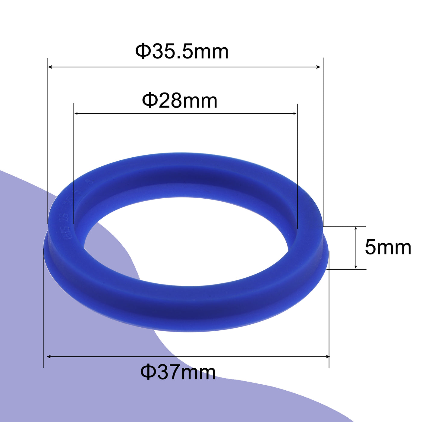 uxcell Uxcell UHS Radial Shaft Seals Width PU Oil Seals