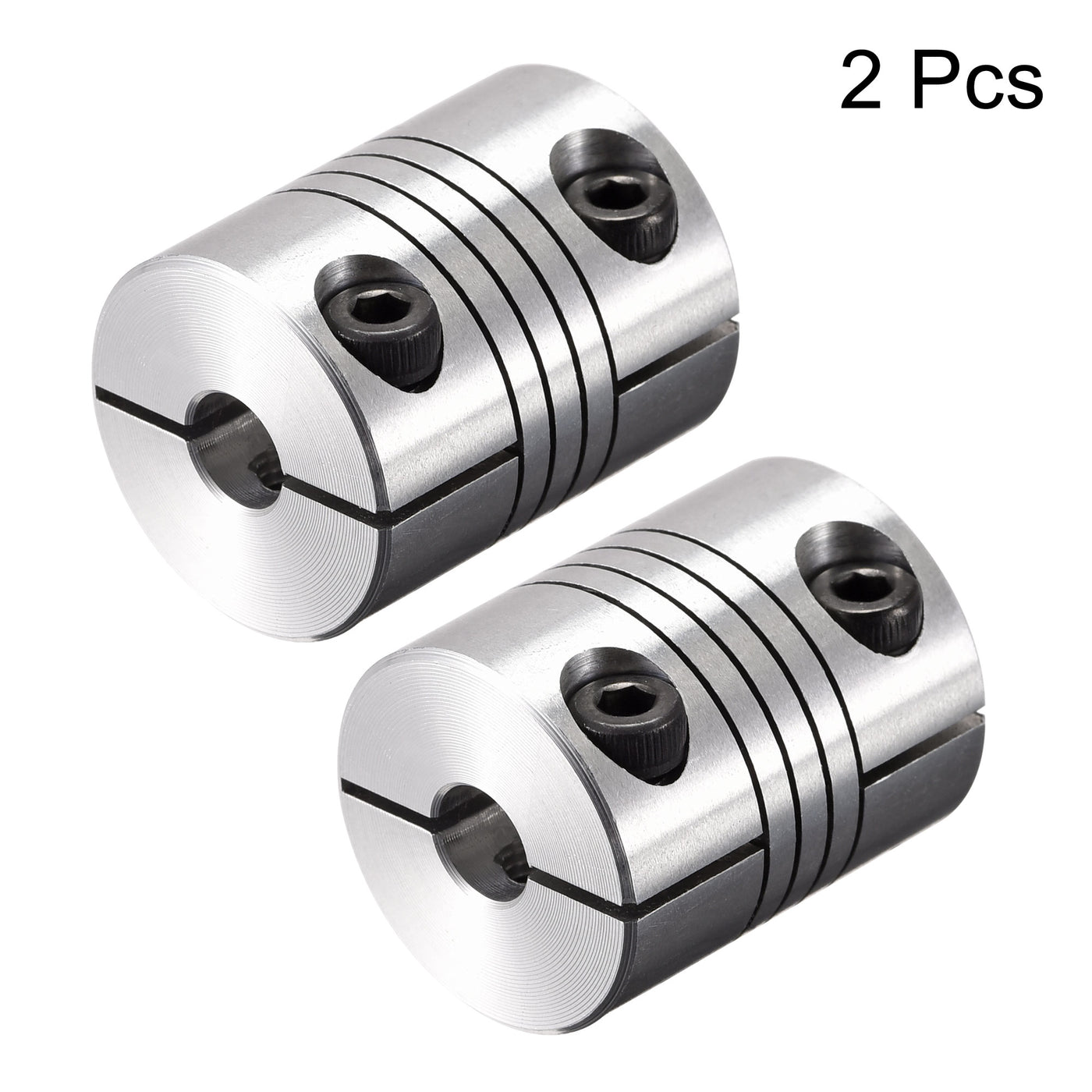 uxcell Uxcell 2PCS Motor Shaft 7mm to 7mm Helical Beam Coupler Coupling 25mm Dia 30mm Length