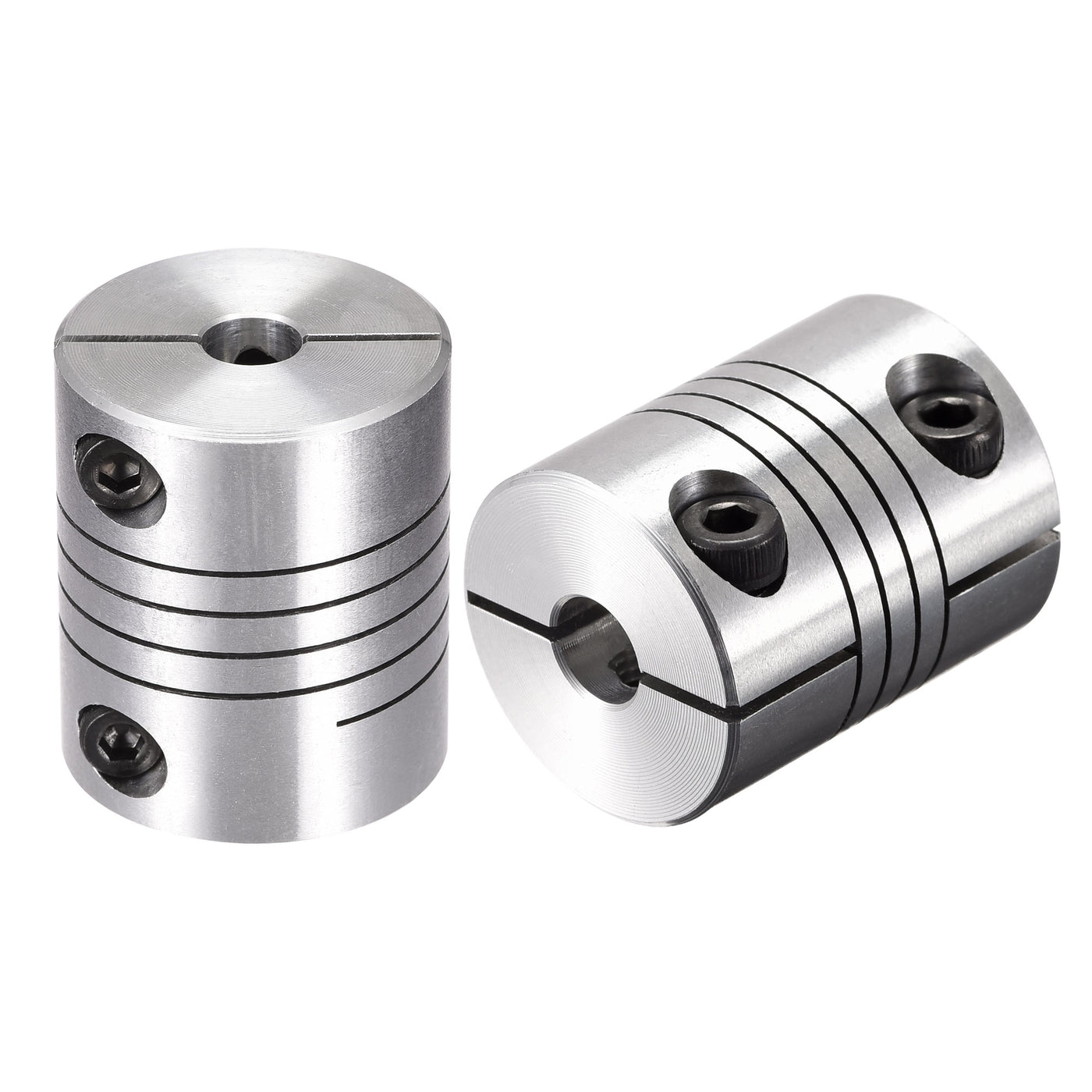 uxcell Uxcell 2PCS Motor Shaft 7mm to 7mm Helical Beam Coupler Coupling 25mm Dia 30mm Length