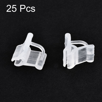 Harfington Uxcell PE Grafting Clips 2.2mm to 4.5mm for Garden Trellis Greenhouse Clear 25pcs