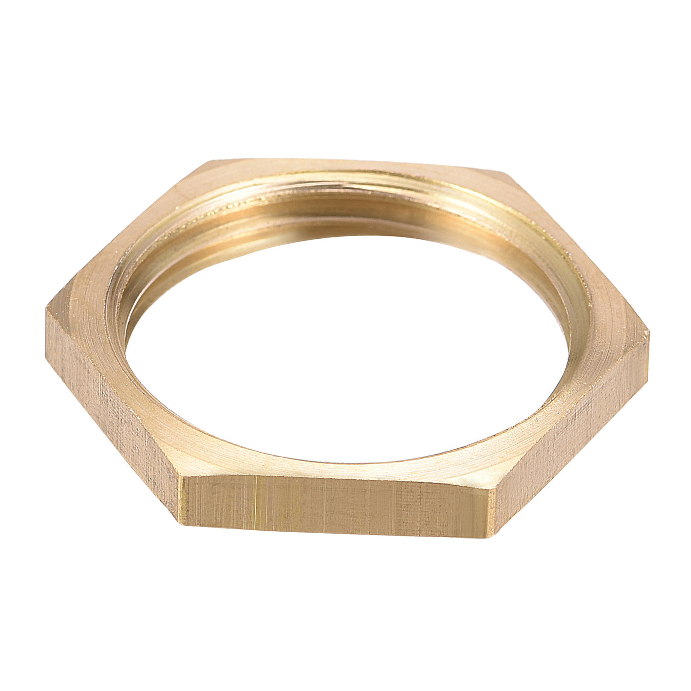 uxcell Uxcell Lock Nut, Hex Brass Female Locknut