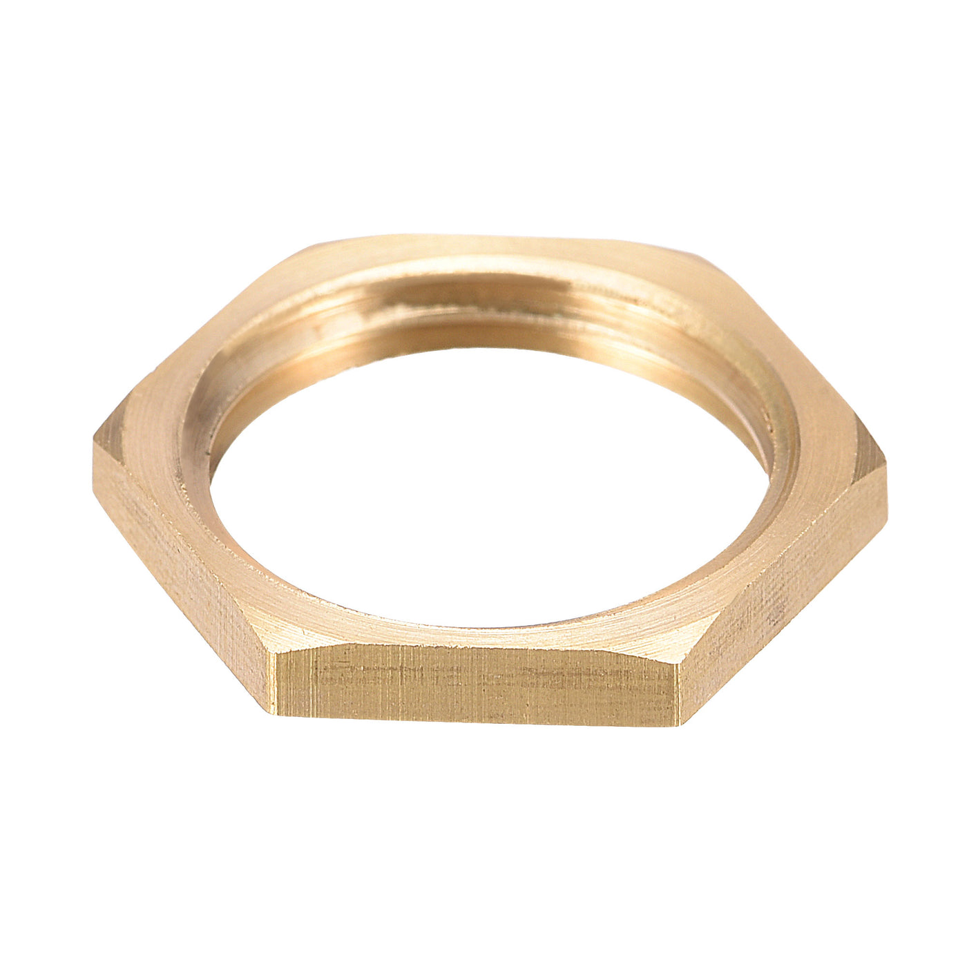 uxcell Uxcell Lock Nut, Hex Brass Female Locknut