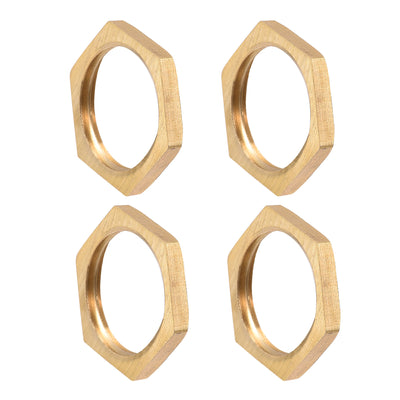 Harfington Uxcell Lock Nut, Hex Brass Female Locknut