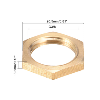 Harfington Uxcell Lock Nut, Hex Brass Female Locknut