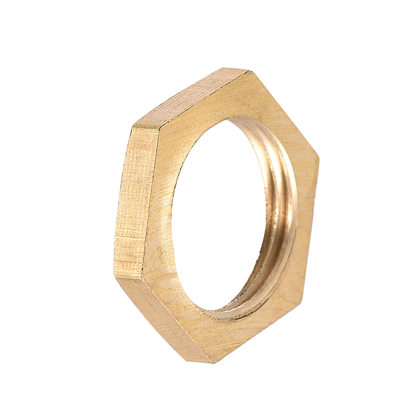 uxcell Uxcell Lock Nut, Hex Brass Female Locknut