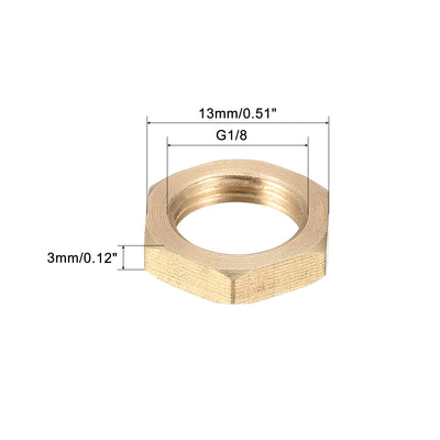 Harfington Uxcell Lock Nut, Hex Brass Female Locknut