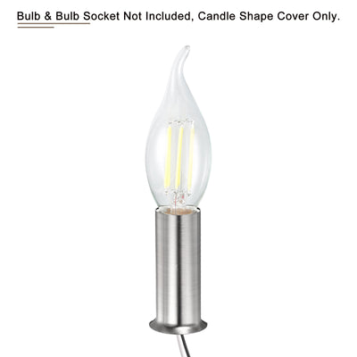 Harfington Candle Socket Cover Chandelier Sleeves Bulb Light Base Holder