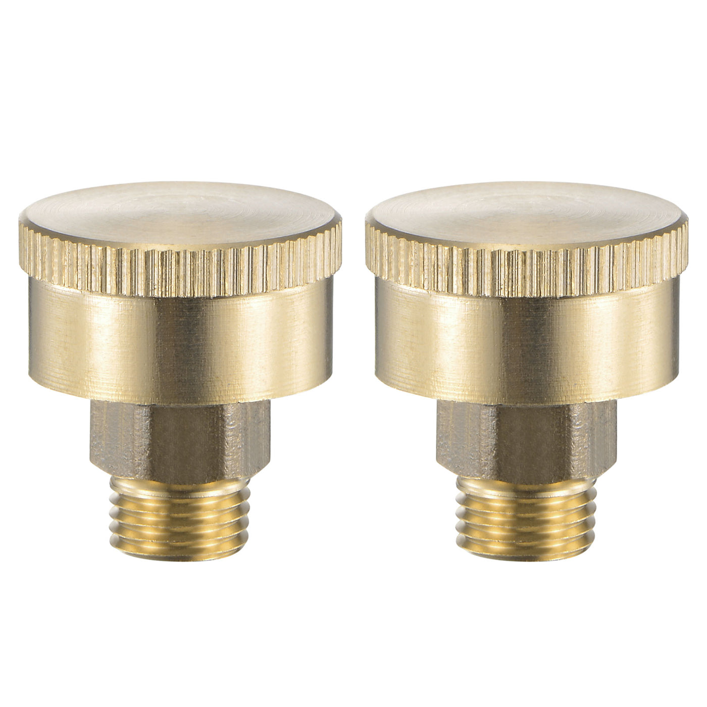 uxcell Uxcell Grease Oil Cup Cap M10x1 Male Thread 3ml Brass Machine Parts 2Pcs