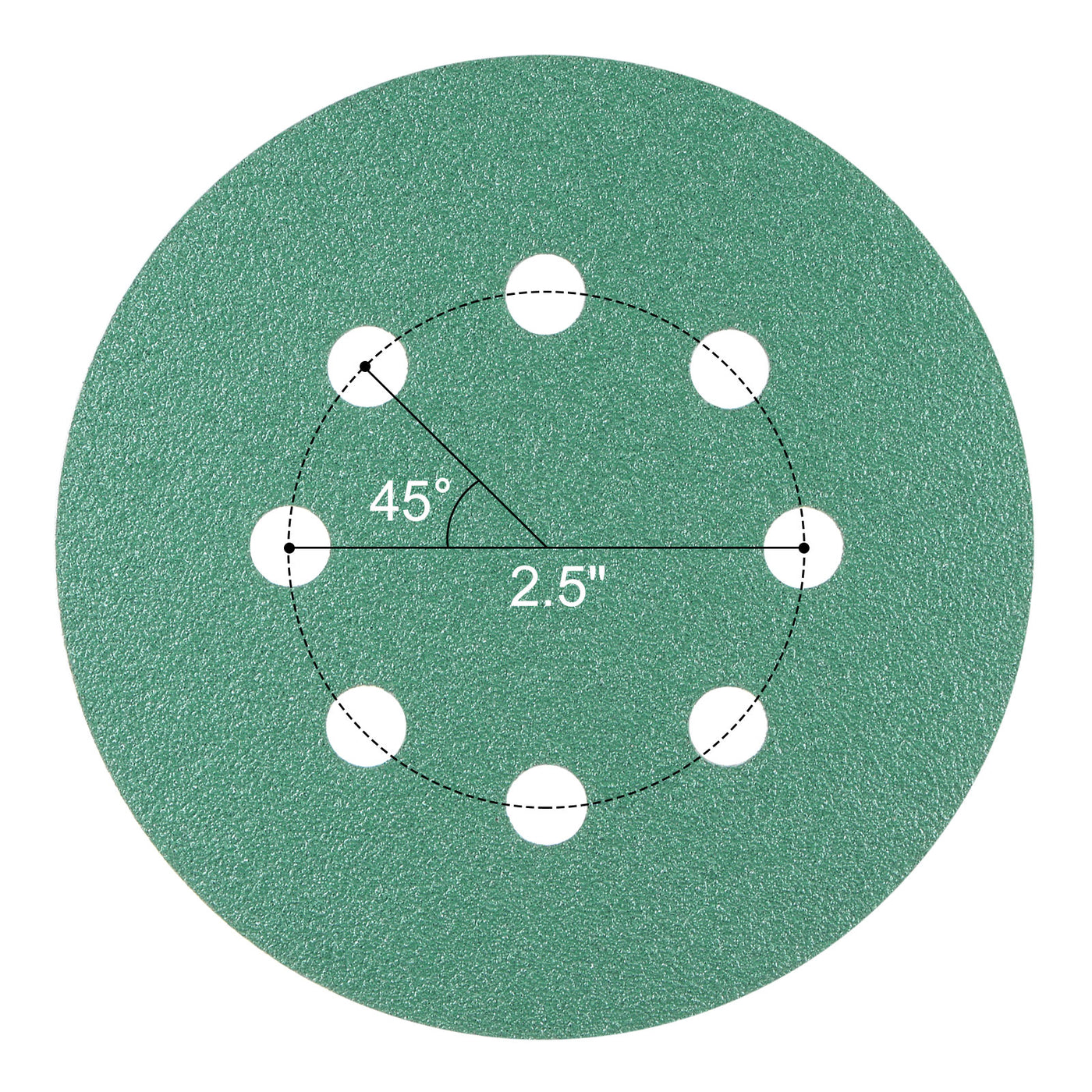 uxcell Uxcell Green Film Sanding Disc Hook & Loop Backed Sandpapers