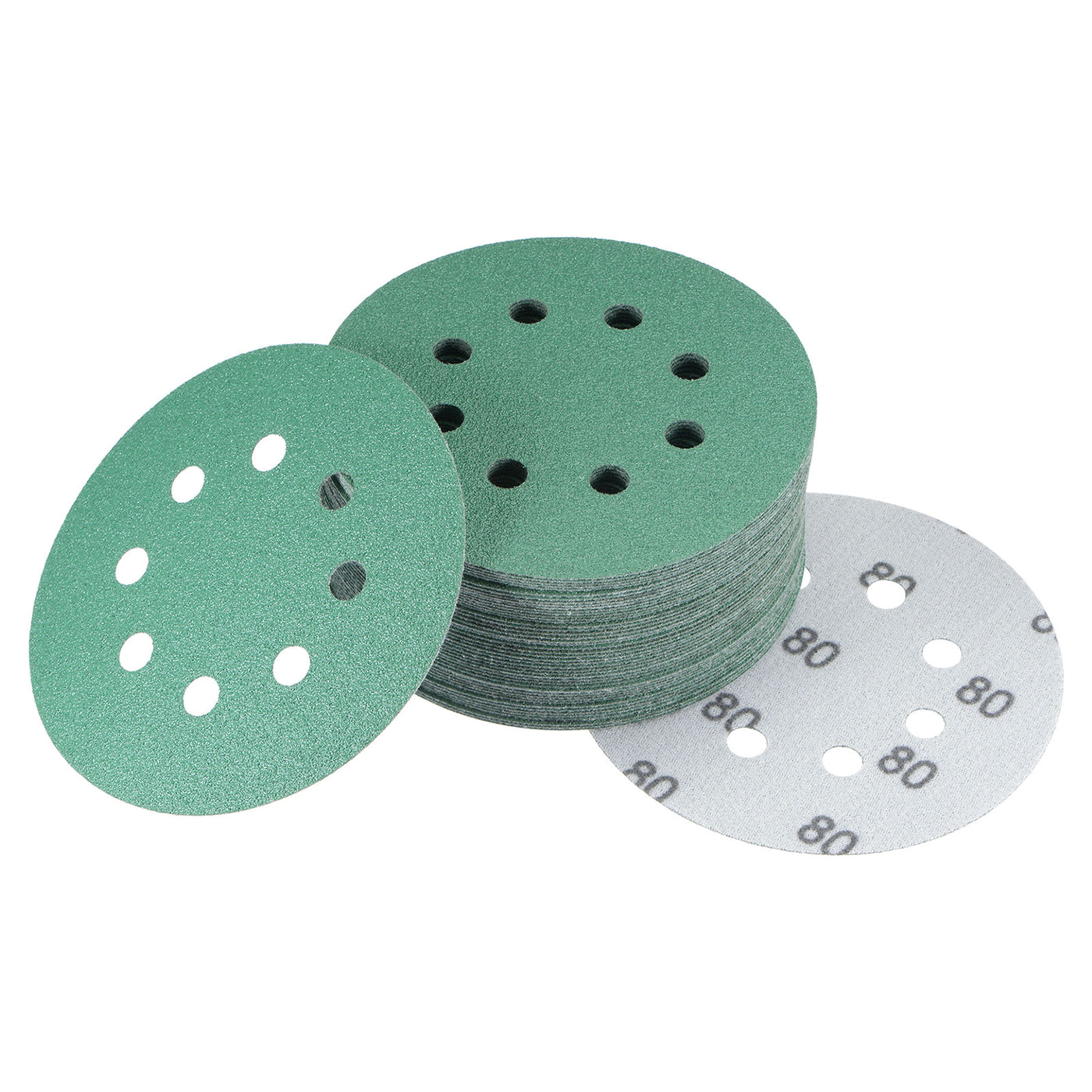 uxcell Uxcell Green Film Sanding Disc Hook & Loop Backed Sandpapers