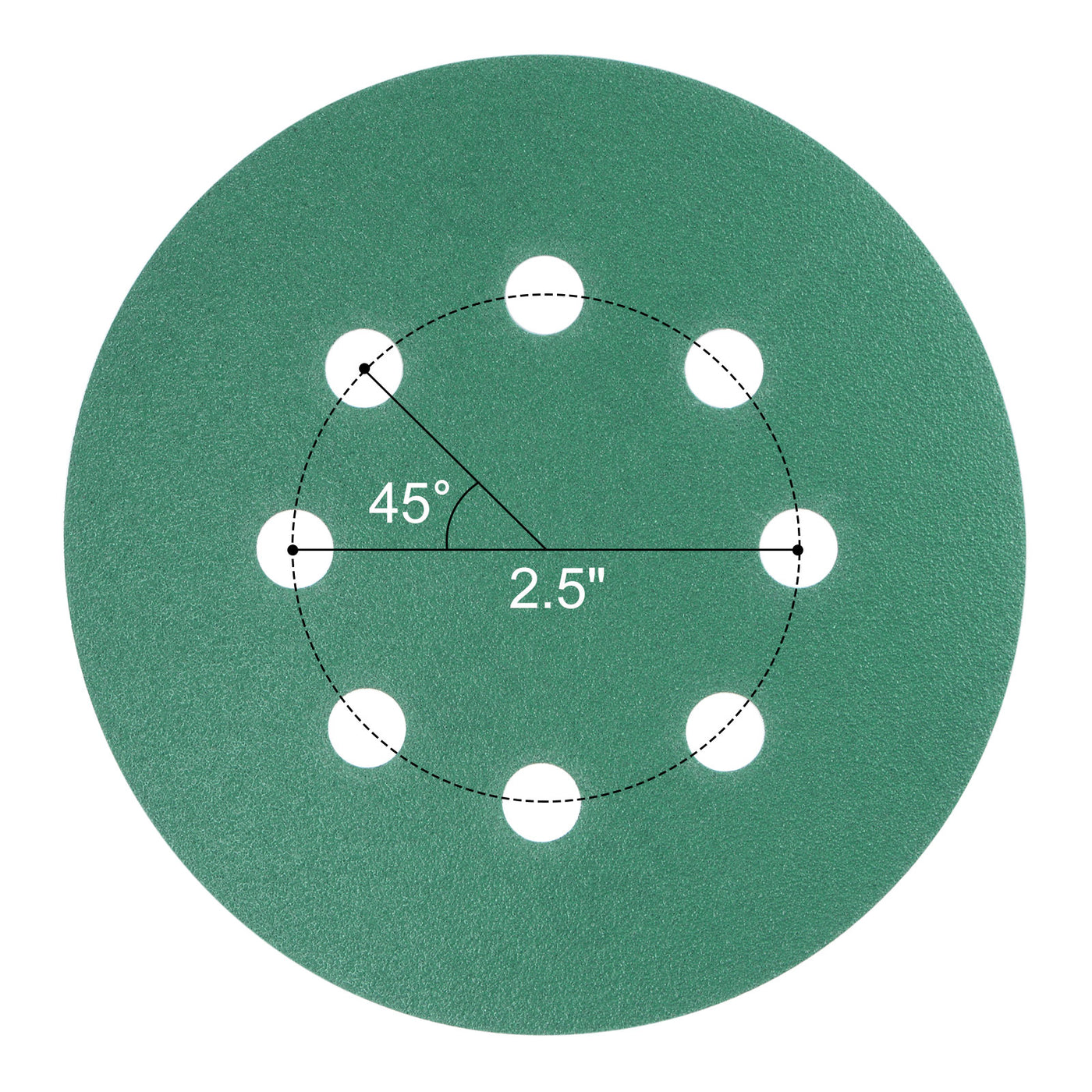 uxcell Uxcell Green Film Sanding Disc Hook & Loop Backed Sandpapers